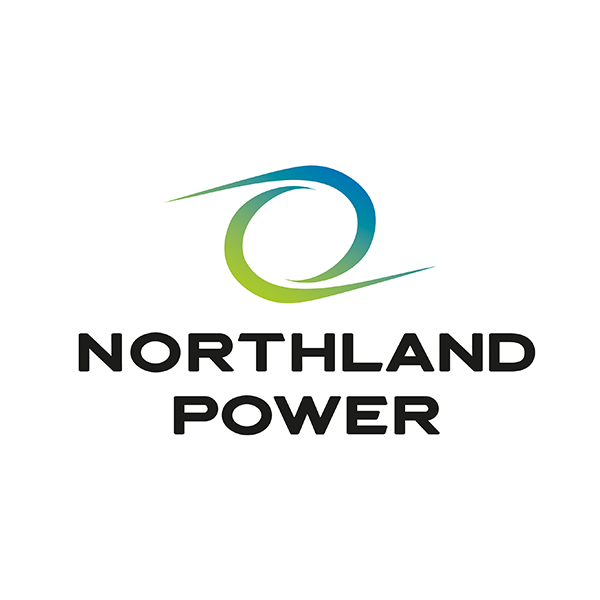 Northland Power company logo with a stylized circular swirl in blue and green above the bold black text 'NORTHLAND POWER'.