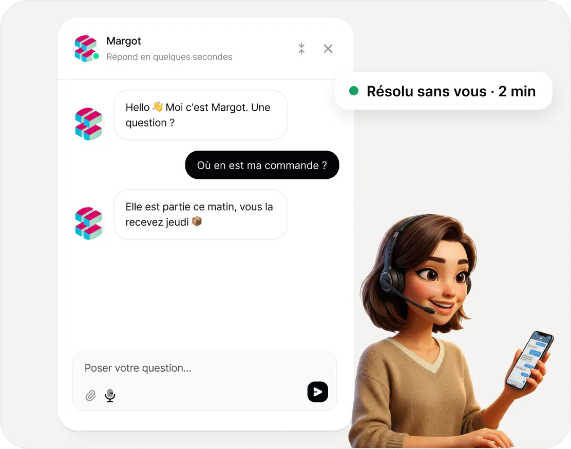 Chatbot sur un site répondant à un visiteur