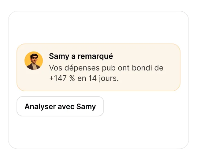 Alerte de Samy : dépenses publicitaires en forte hausse