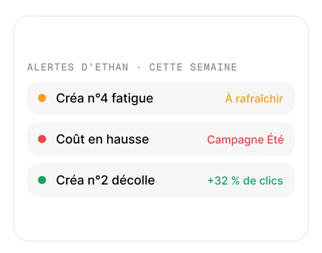 Alerte d'Ethan sur une publicité