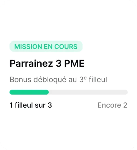 Aperçu de la fonctionnalité « Parrainage »