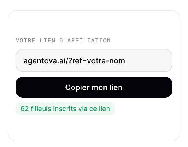 Lien d'affiliation personnel à copier