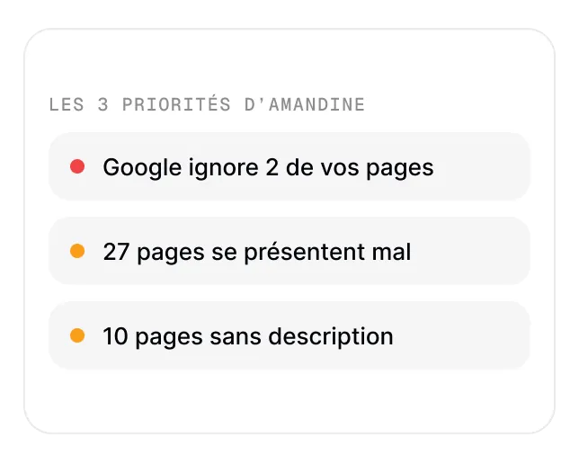 Les trois corrections prioritaires du site