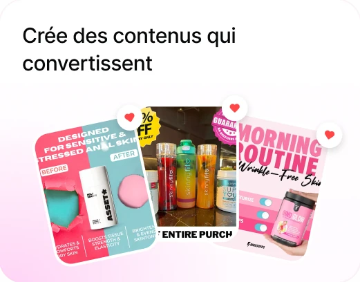 Crée des contenus qui convertissent : exemples de visuels publicitaires
