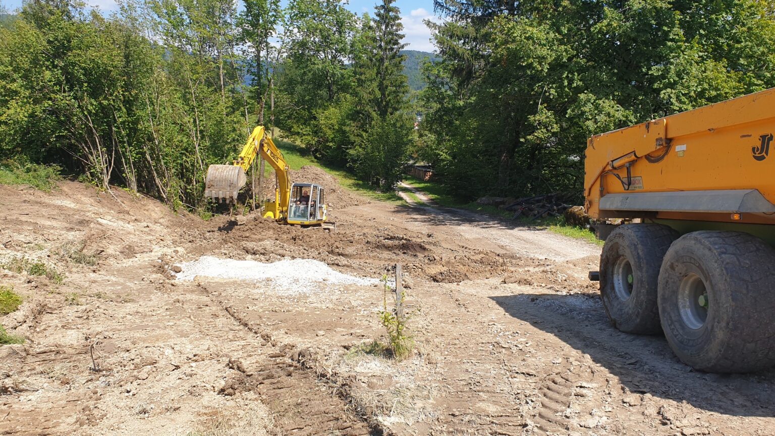 Urejanje prog v Bohinju.