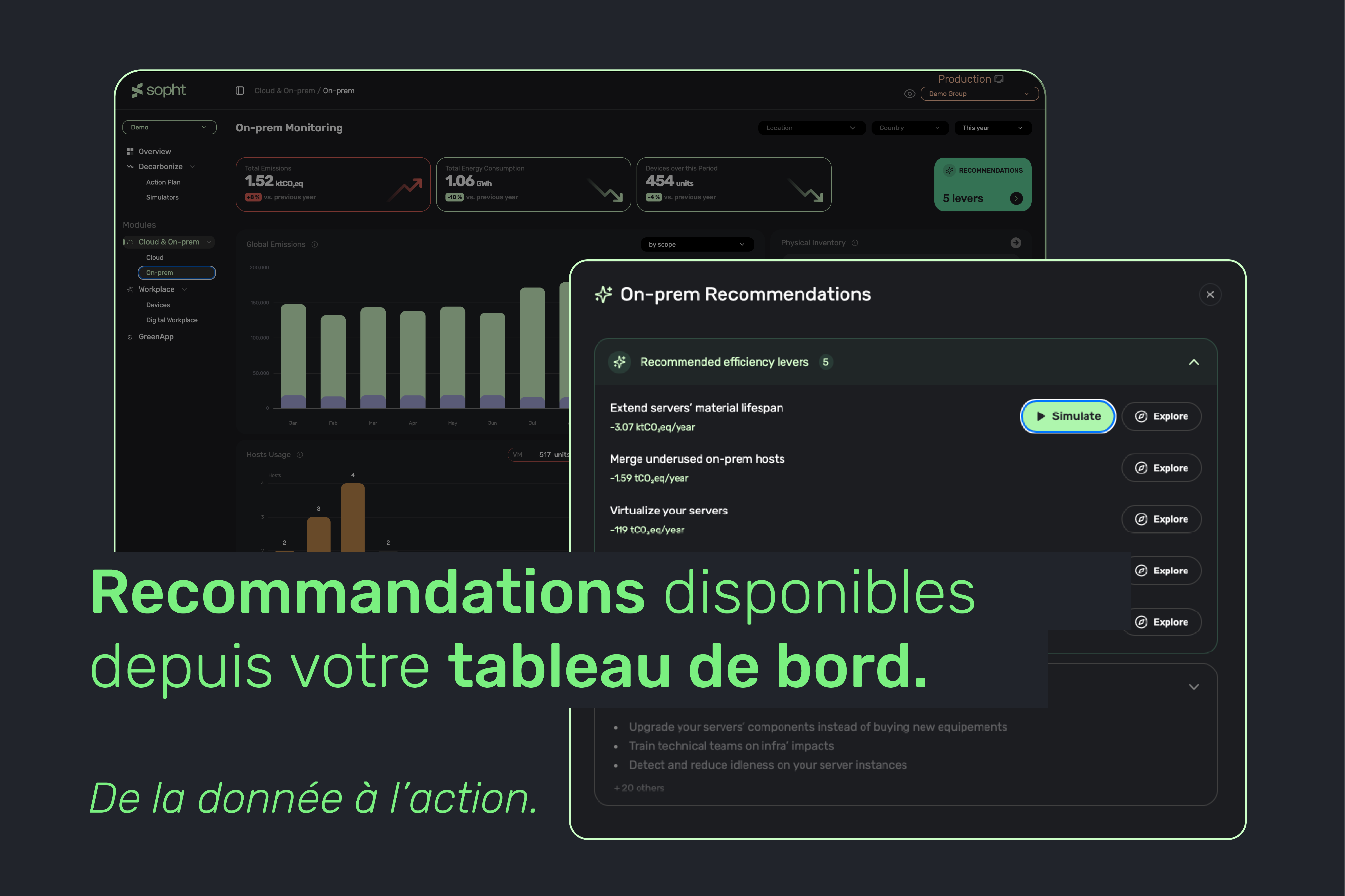 Savoir où agir : pourquoi Sopht affiche les recommandations au cœur du suivi  