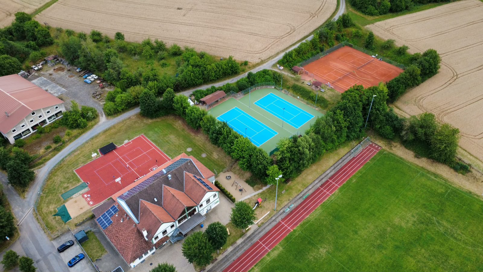 Tennisanlage SV Ramsthal: Neubau LED-Flutlicht