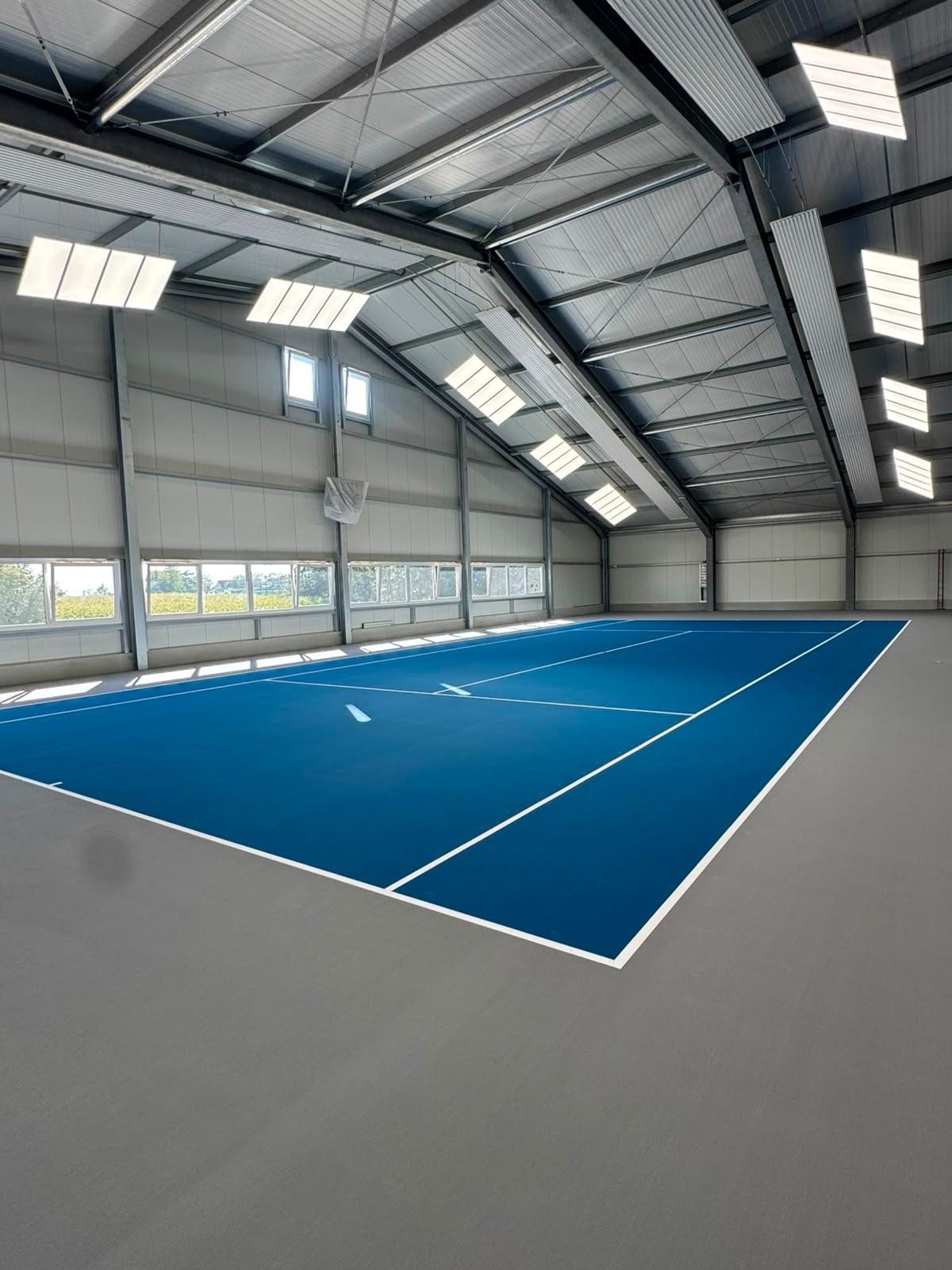 Tennishalle TV Nandlstadt: Neubau mit 2K19 LED-Beleuchtung