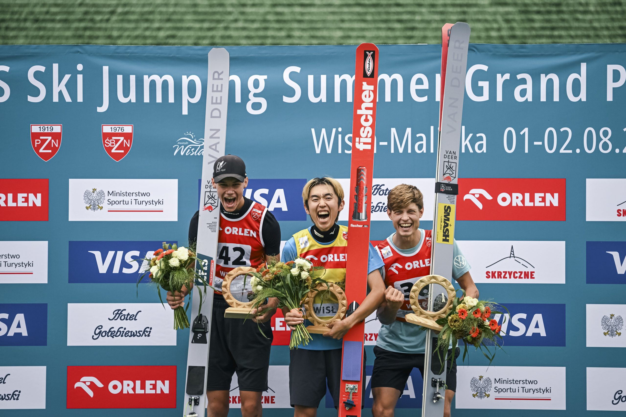 Najboljši trije na drugi tekmi v Wisli 2026, foto: Nordic Focus