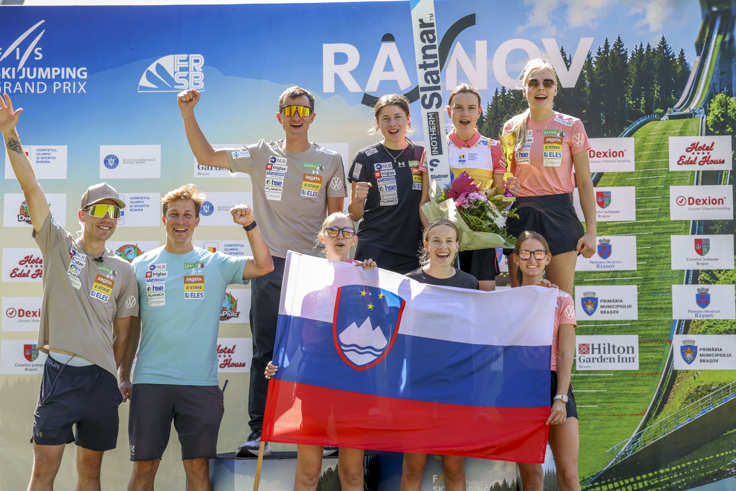 Ema KLINEC, SLO, bib number 37, Podium Photo, Women's Individual Large Hill at FIS Ski Jumping Summer Grand Prix in Rasnov, Romania, 2026-09-20, Photo Credit: Julia Piatkowska