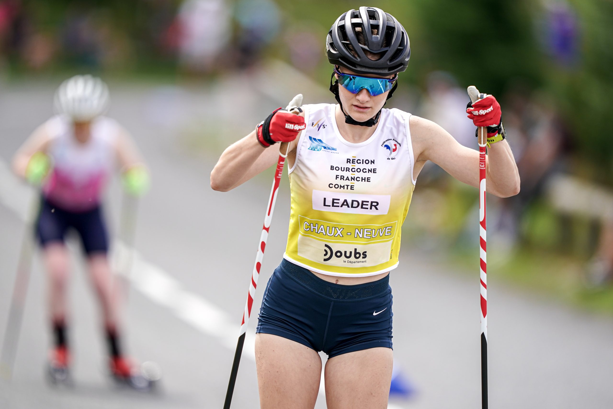 Ema Volavšek med nastopom v Chaux-Neuveu, foto: Nordic Focus