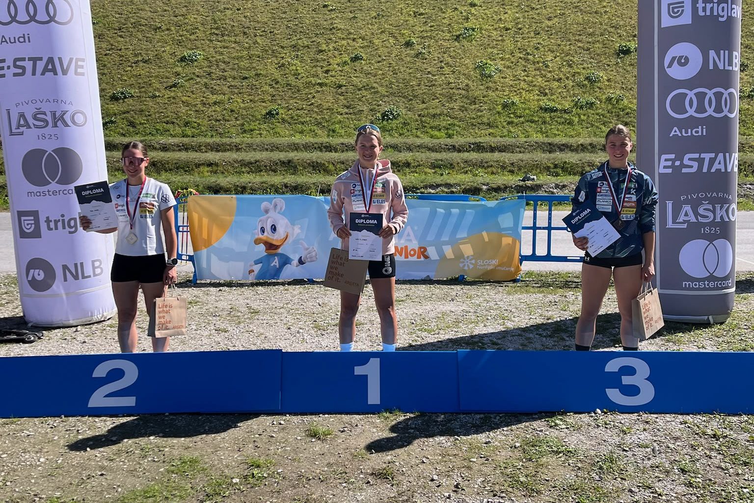 Najboljše tri na poletnem državnem prvenstu 2026, foto: SloSki