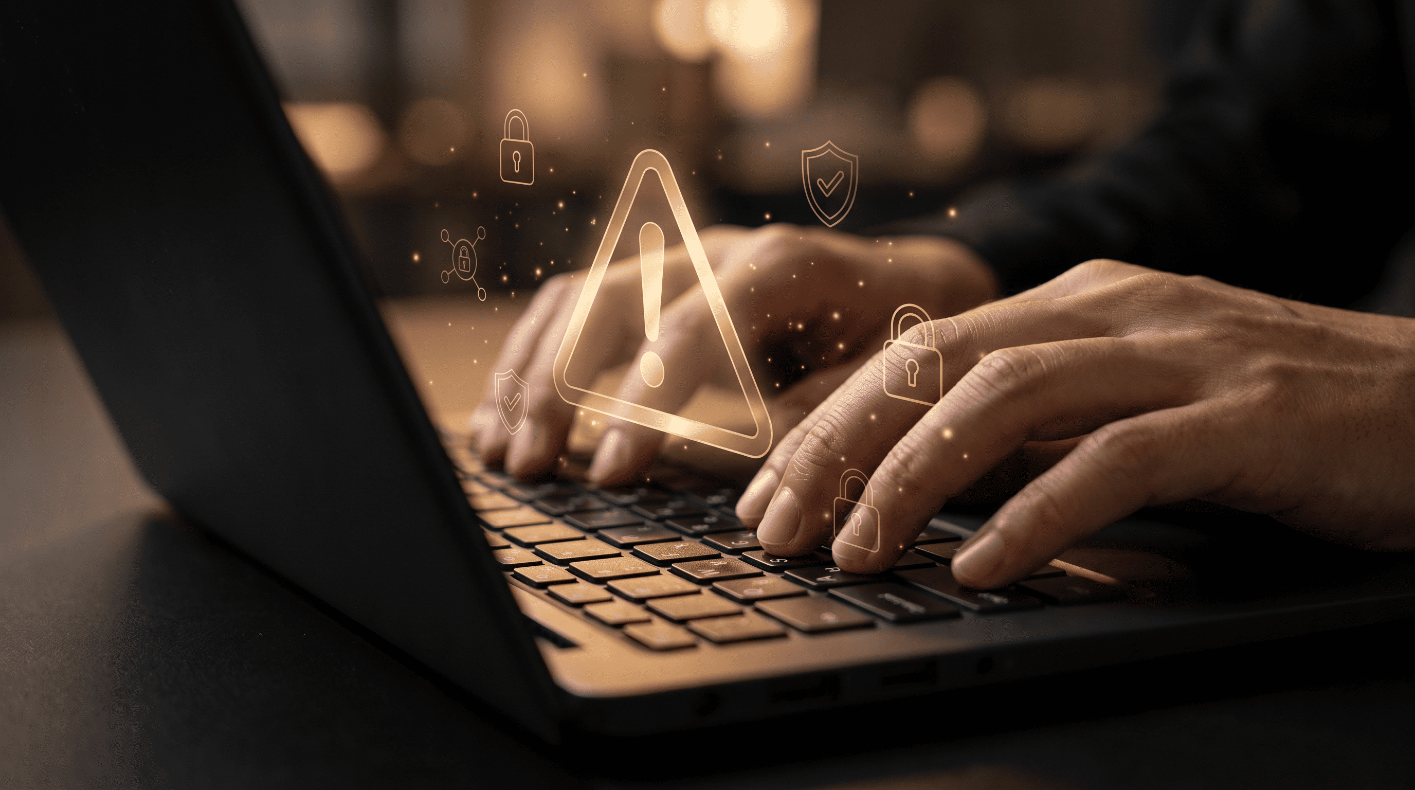 Executive reviewing AI analytics dashboards in a dark boardroom