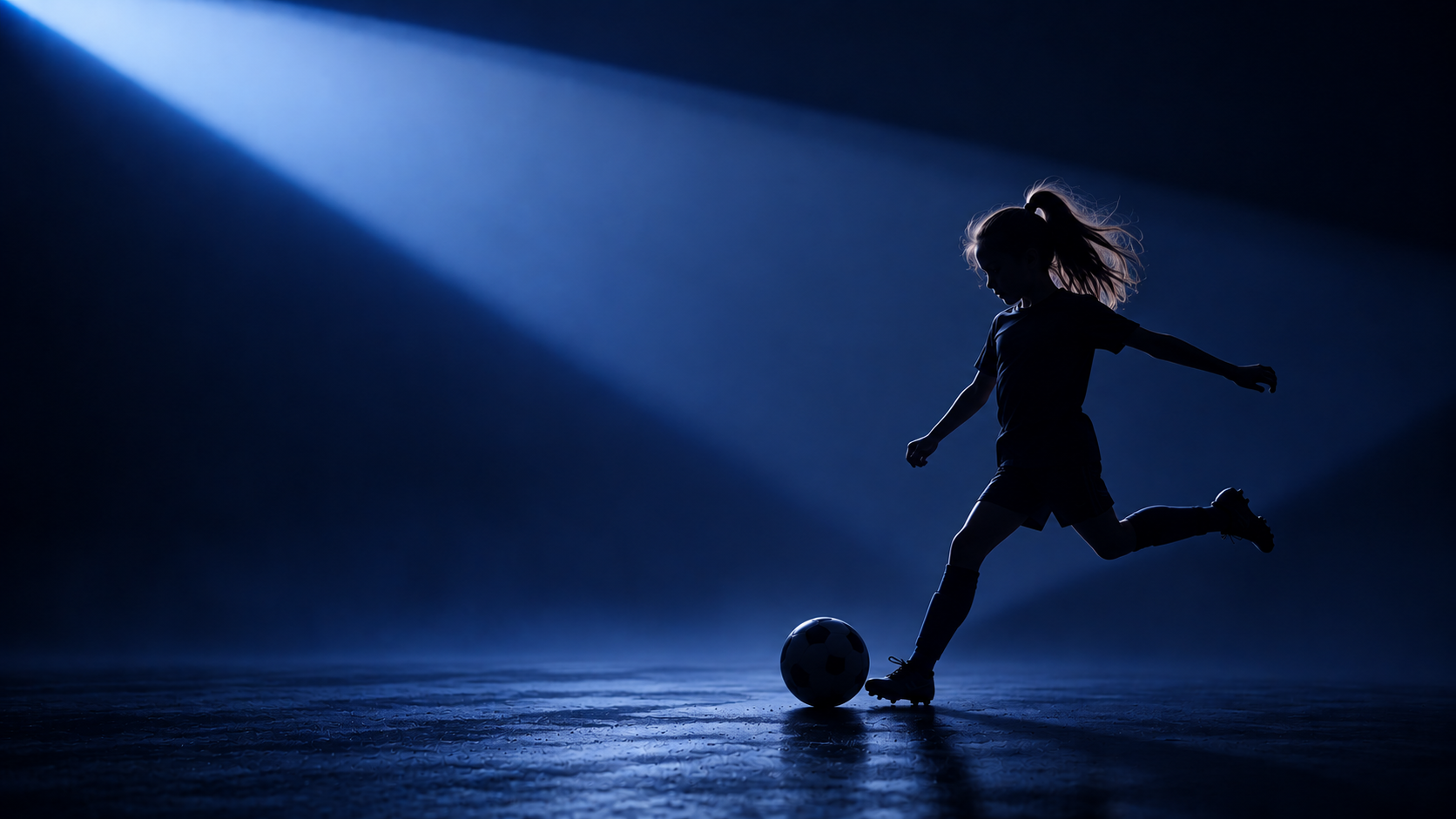 Fotbollsspelare som skjuter