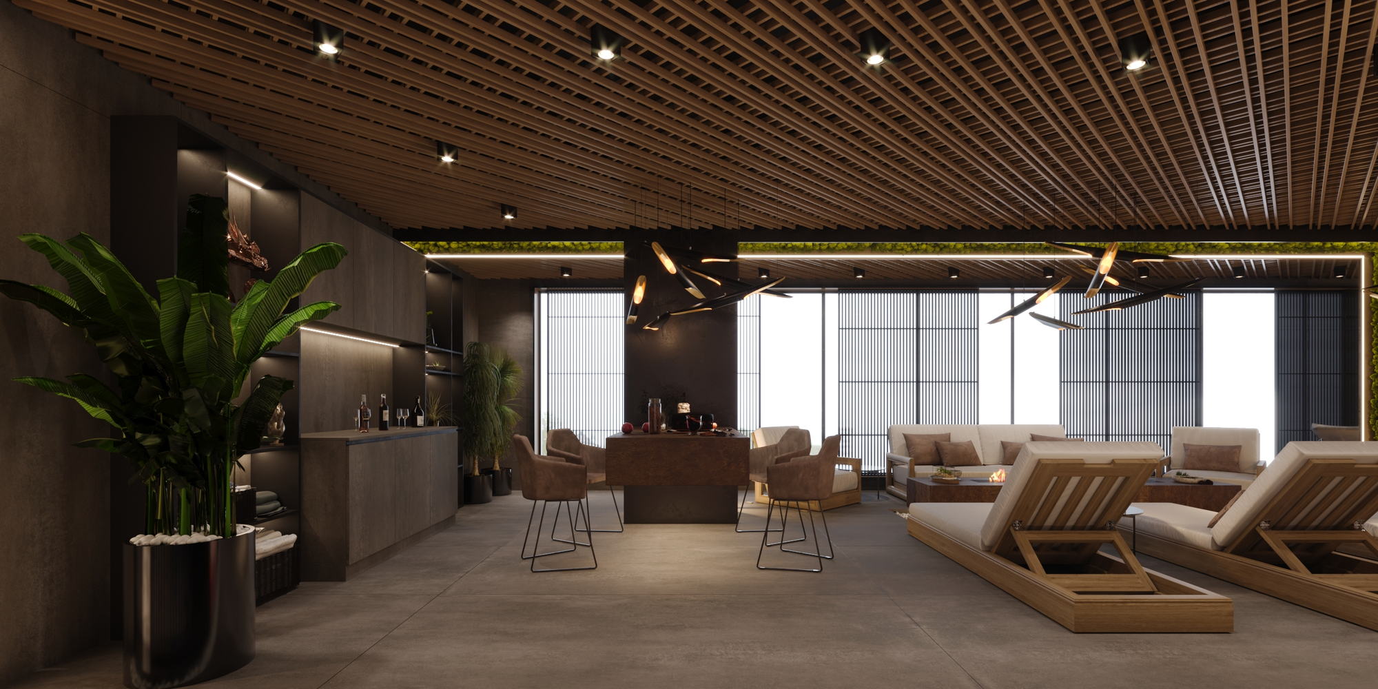 Asian Spa — reception and lounge seen from the entrance