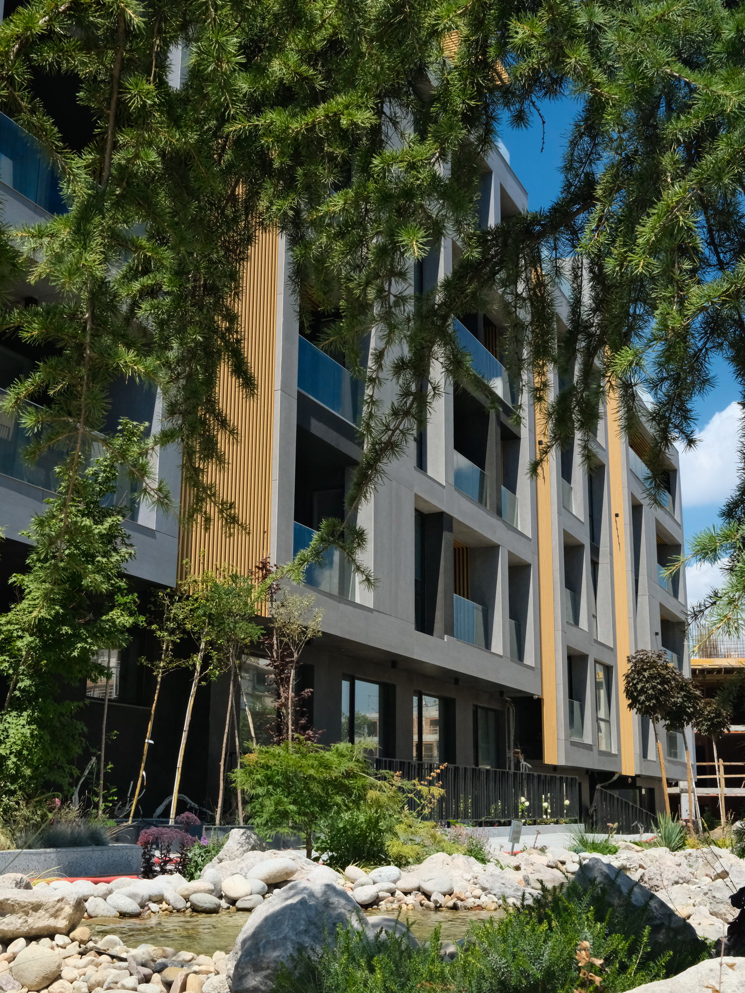 Borisa Apartments — corner of the building against the sky