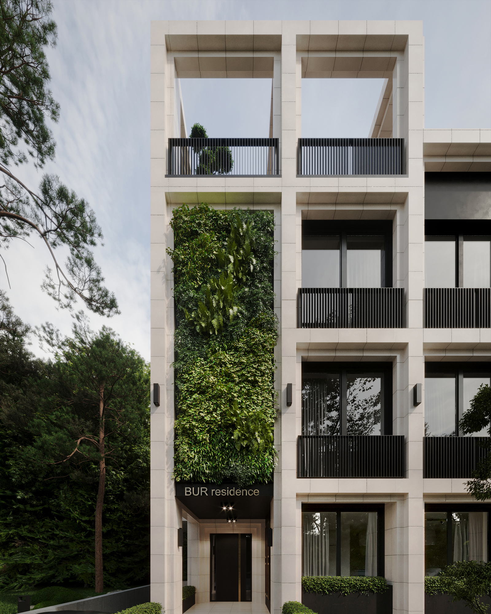 BUR Residence — principal elevation
