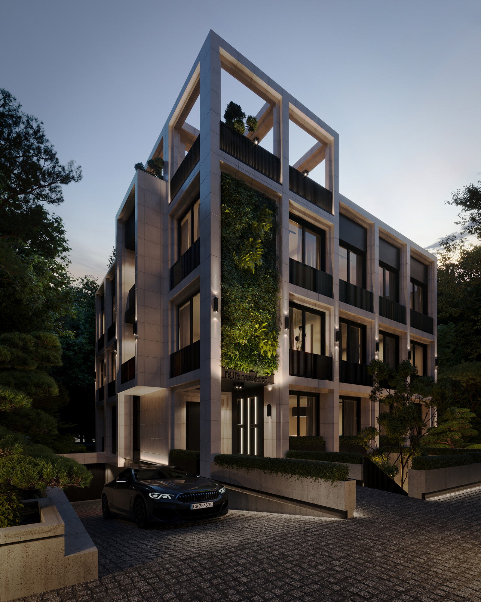 BUR Residence — entrance side