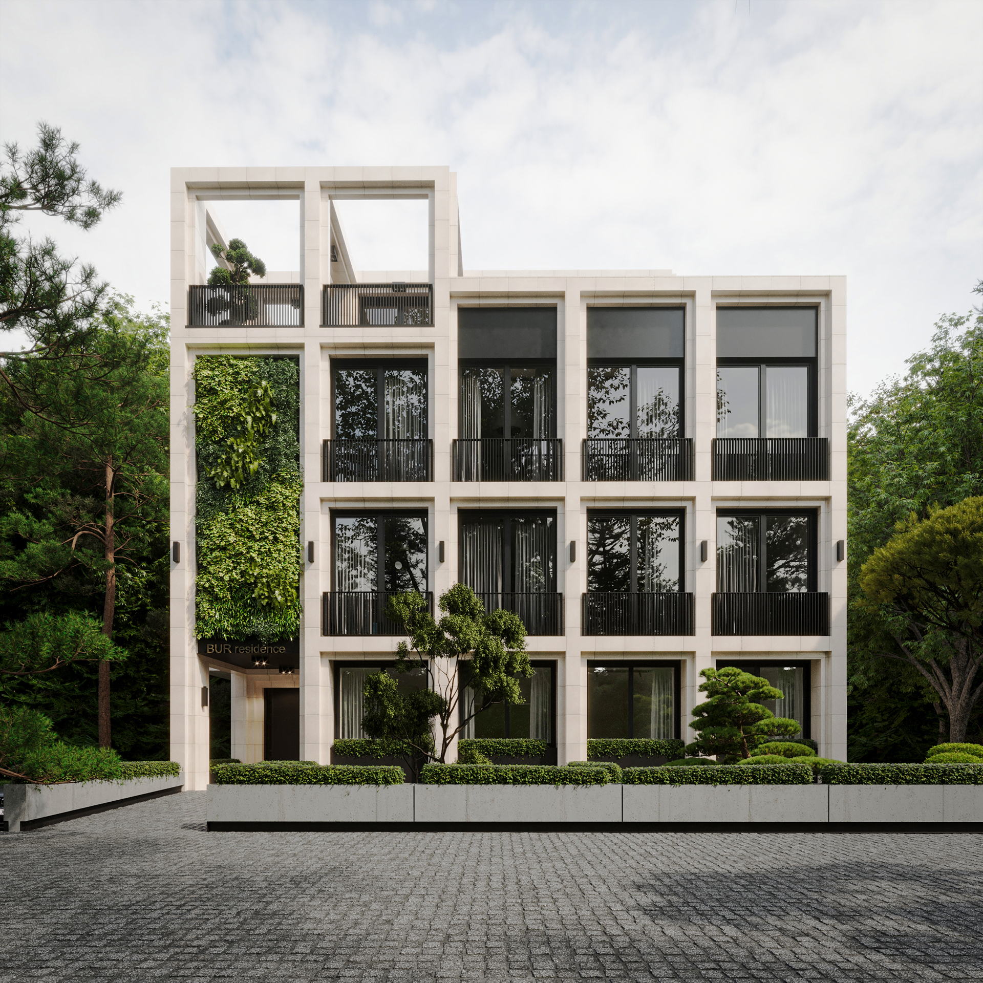BUR Residence — terrace and glazing