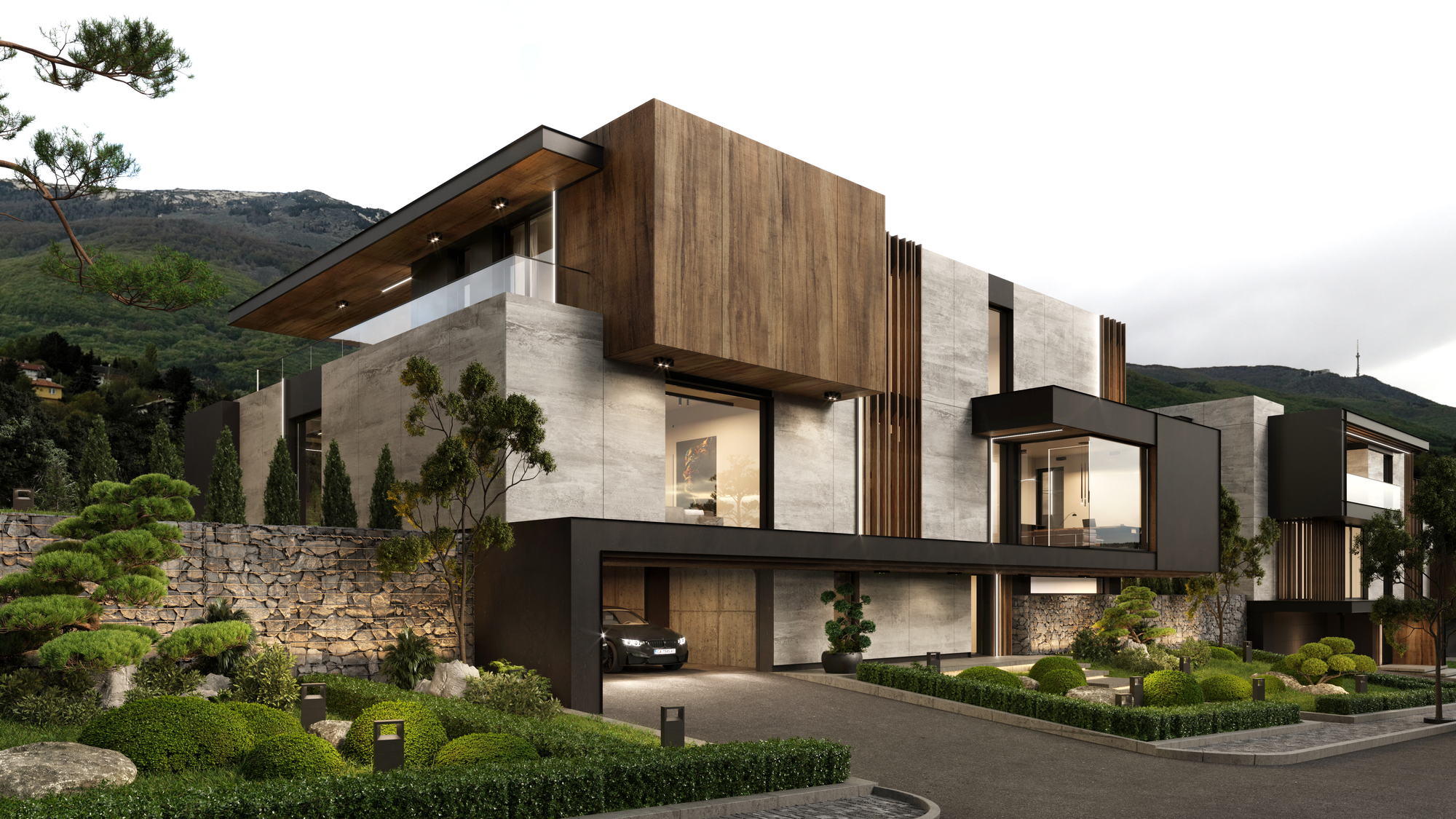 RUhomes Botanic Garden — a house set against the hillside