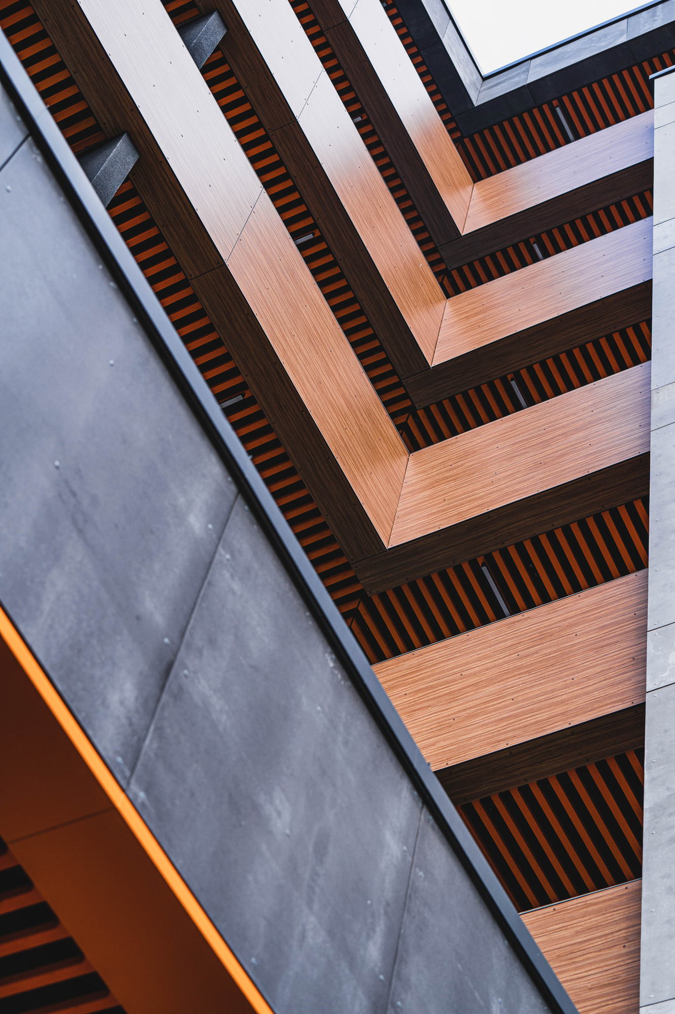 RUhouse — balcony soffits from below
