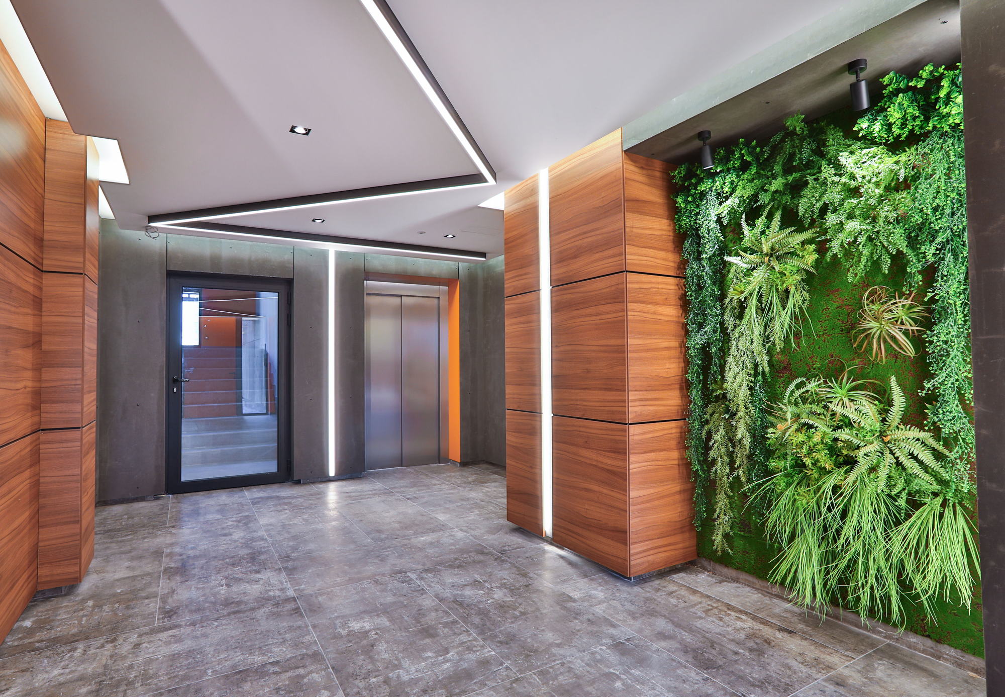 Entrance foyer and lift lobby for the RUhouse complex.
