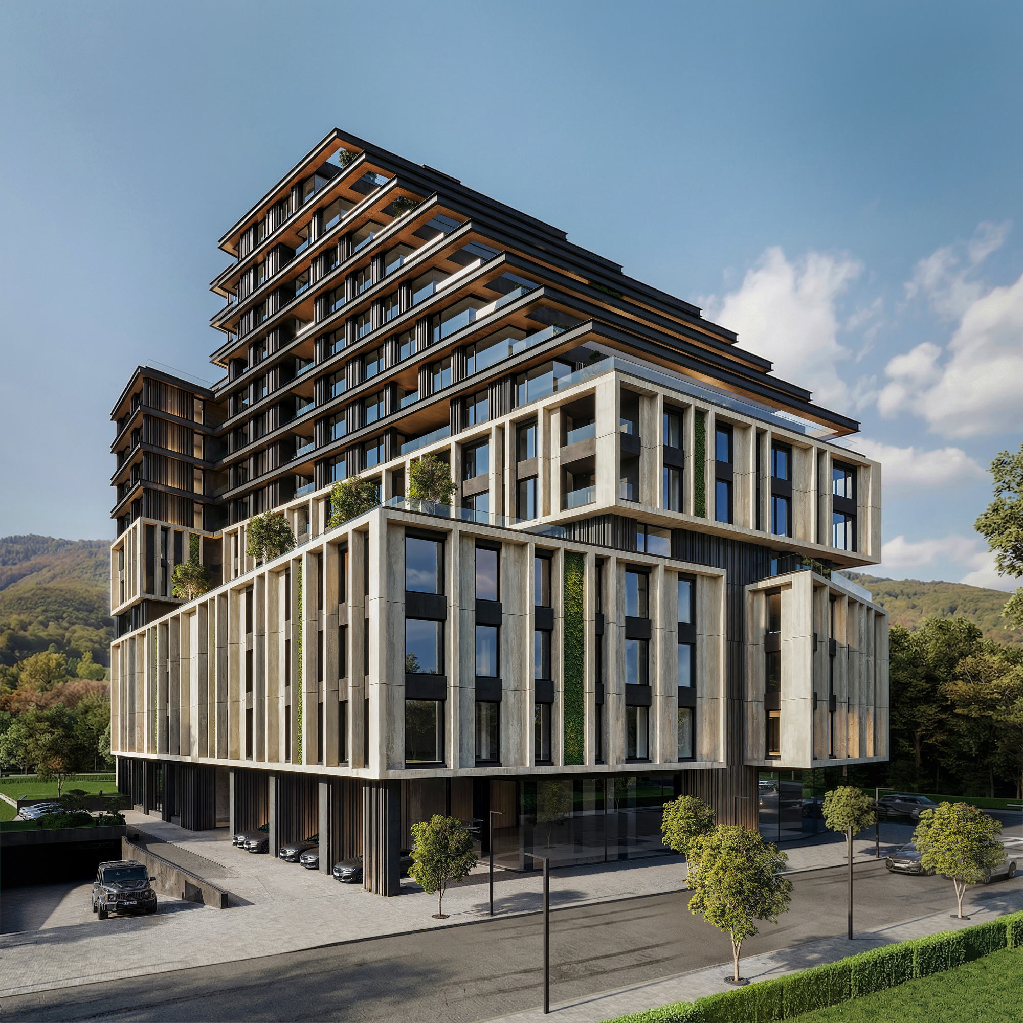 RUH 3 — the building on its corner