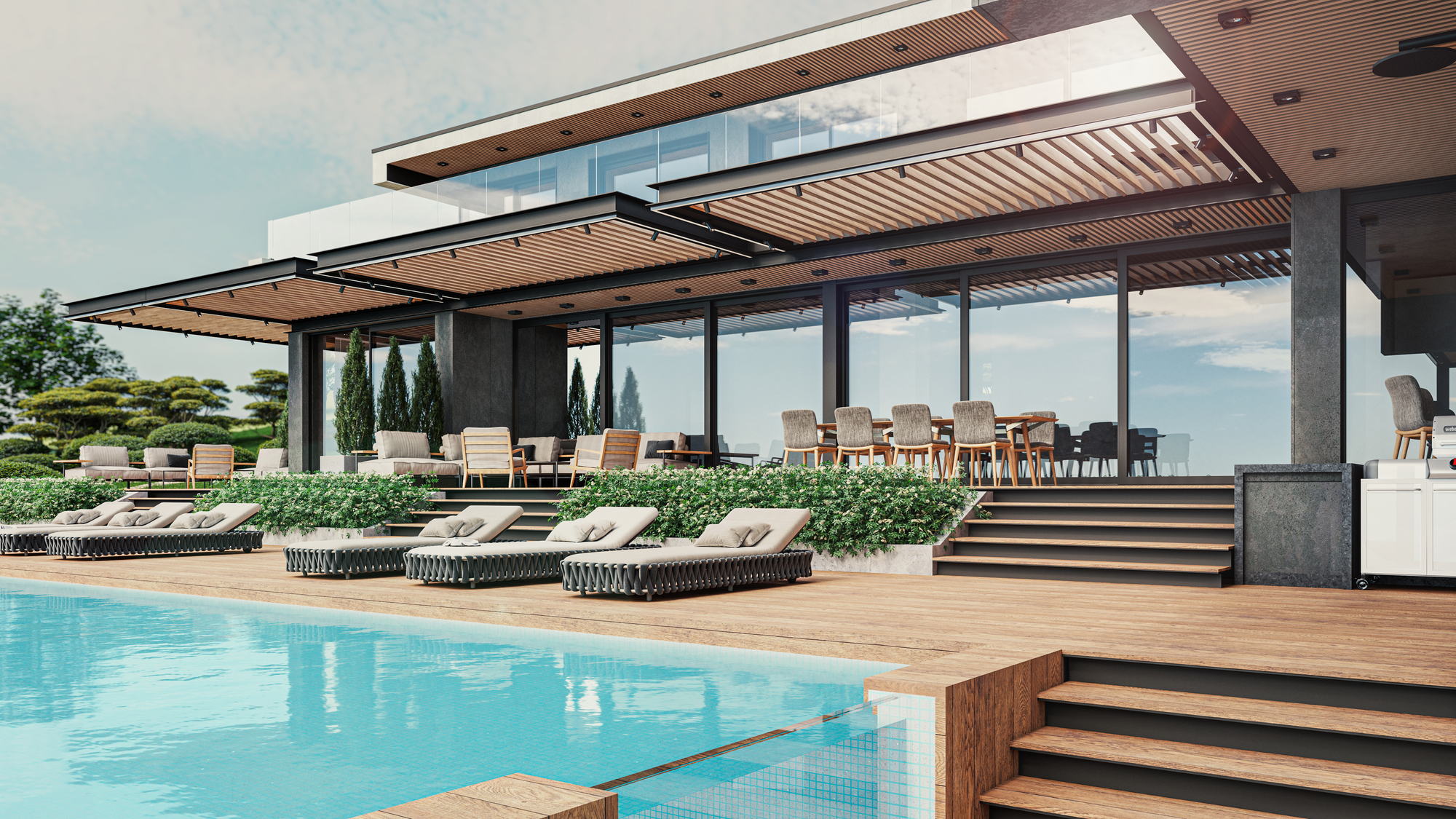 Sea house — terrace towards the water
