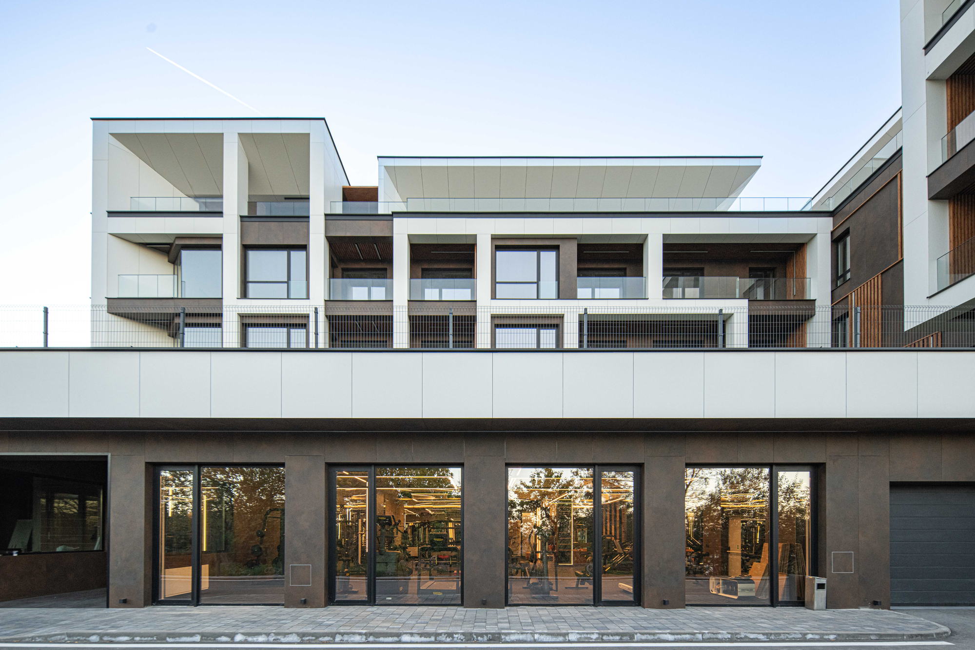 The Royal Residence — the glazed ground floor and terrace above