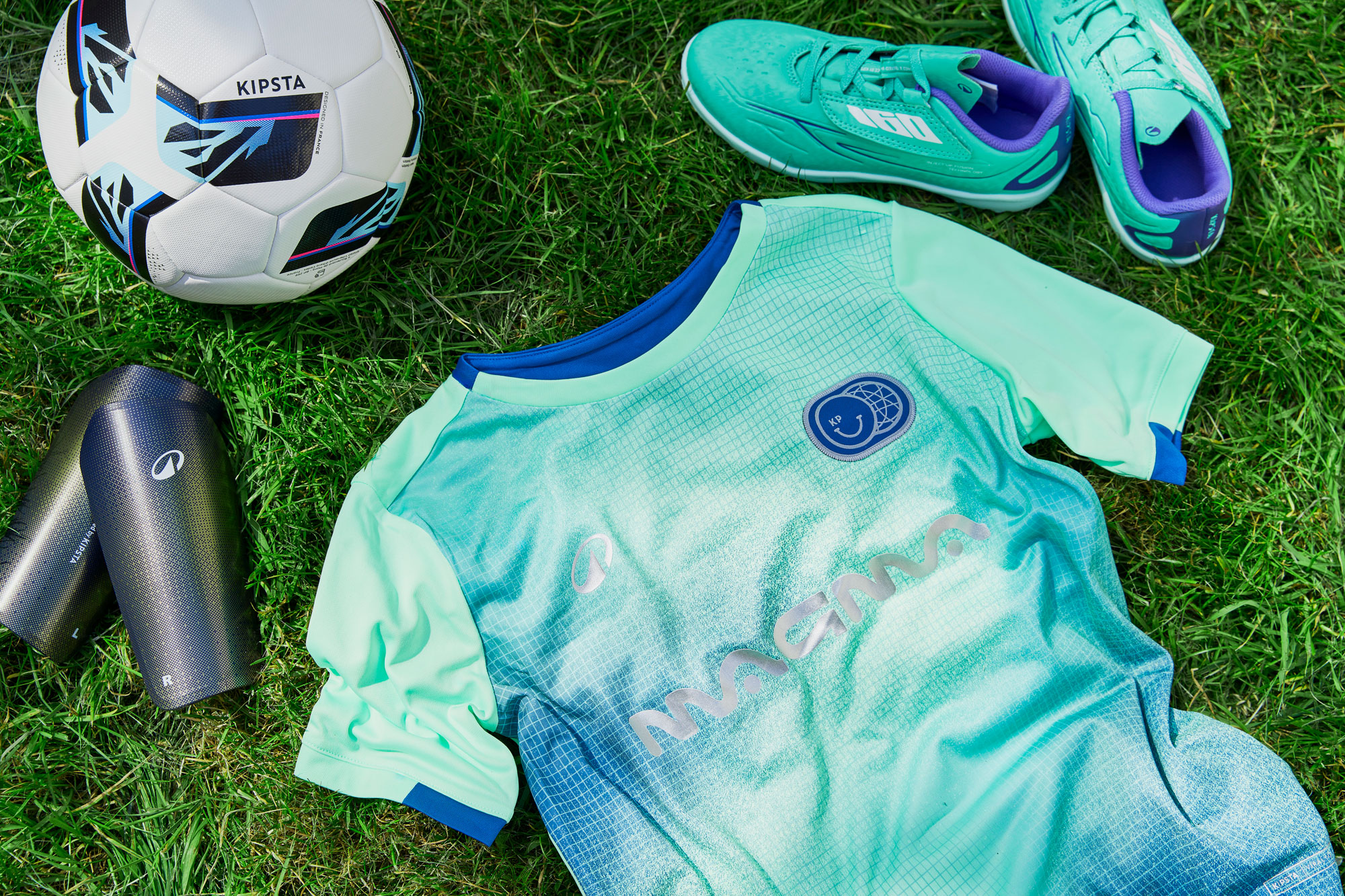 Football, shirt and boots.
