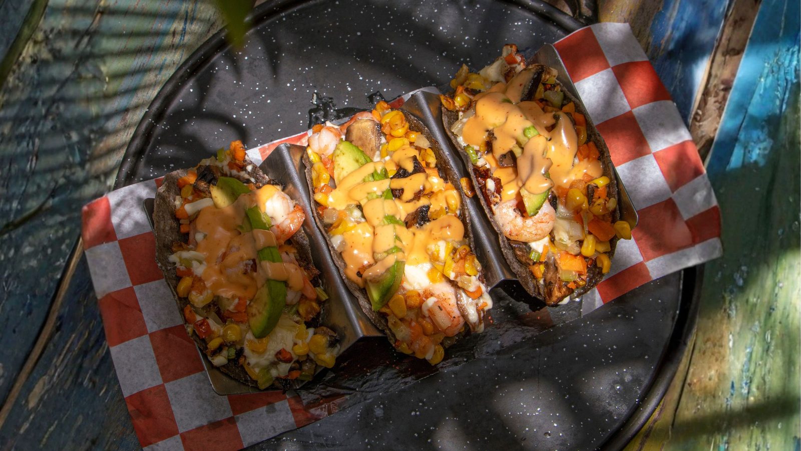 Orden de tacos de Zitla Playa, comfort food en Playa del Carmen
