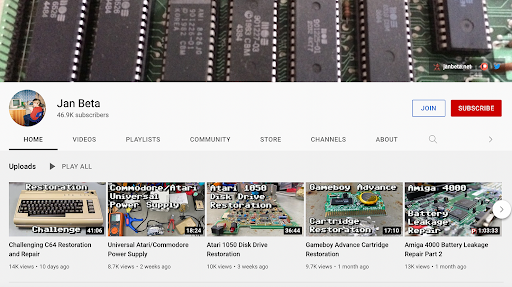Jan Beta youtube channel.
