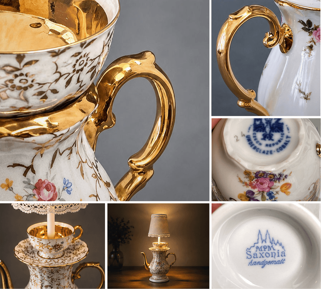 Close up shots of lamp design