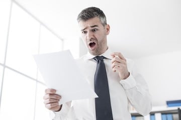man surprised at led screen rental cost