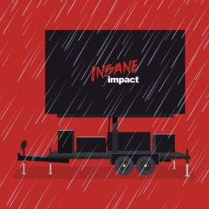 A large black screen with the words InSane Impact on it.