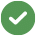 Green circle with white check mark symbolizing approval or success.