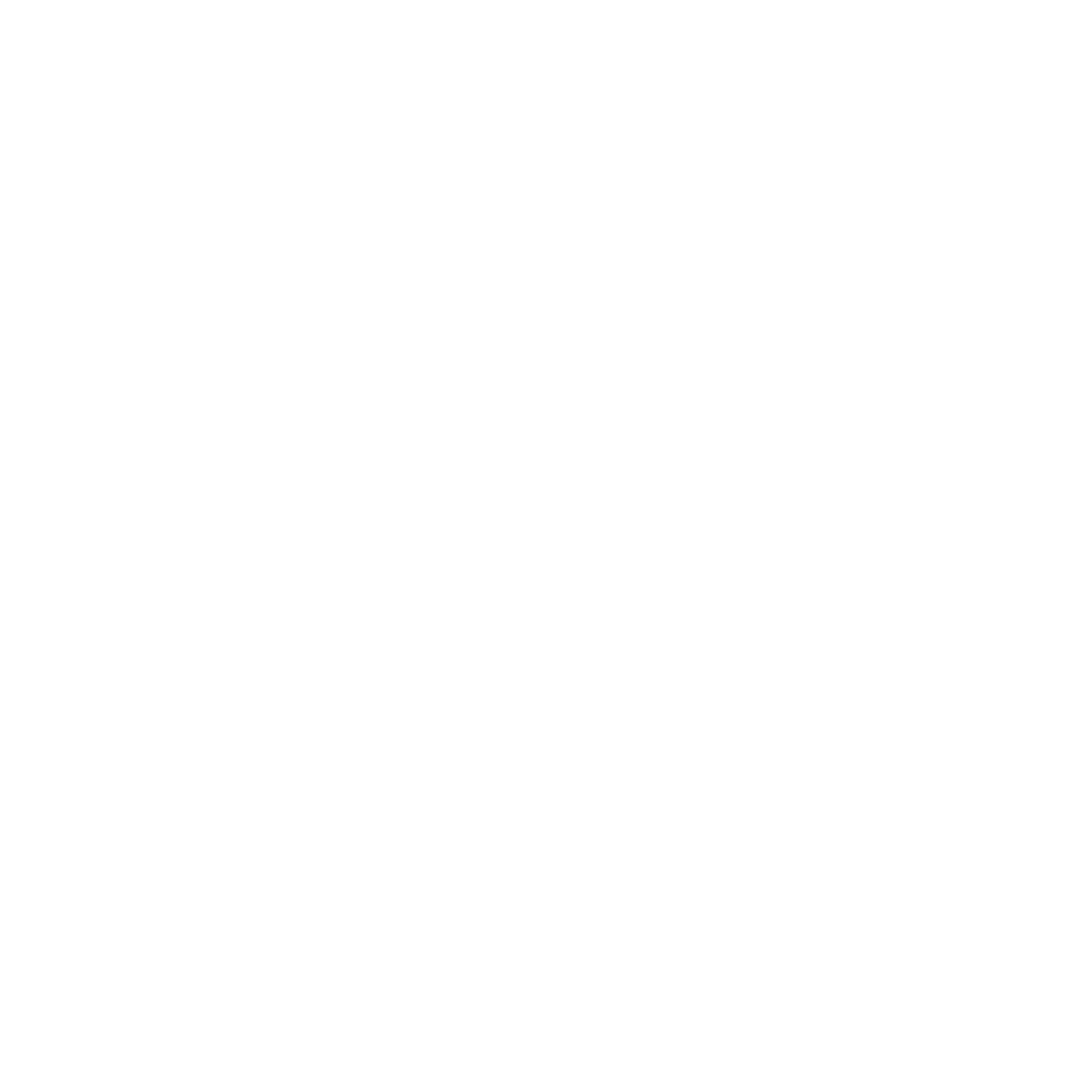 White screen icon with corner brackets on a black background.