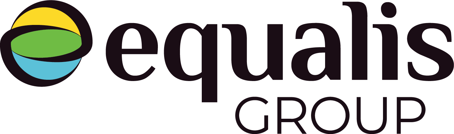 Equalis Group logo with a circular emblem featuring yellow, green, and blue shapes.