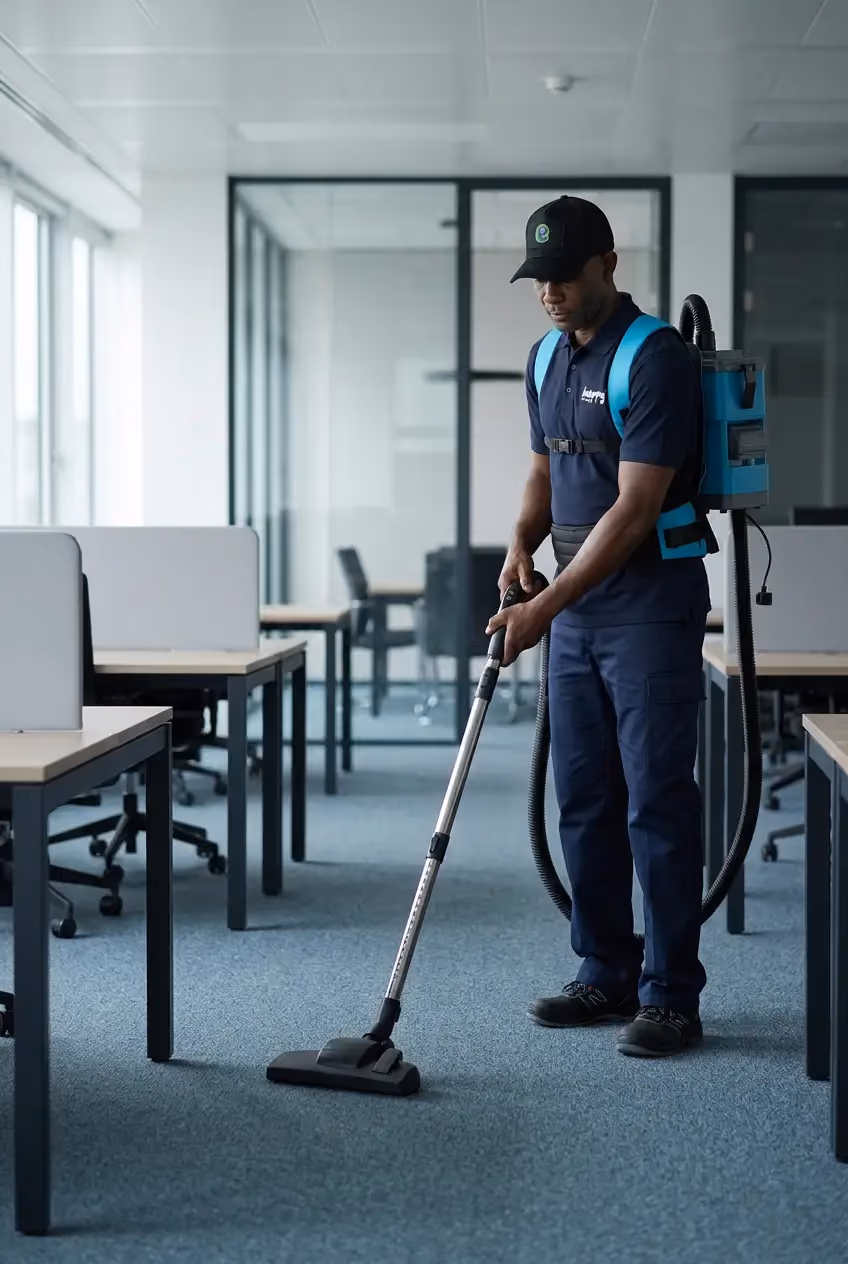 Foto: uitbeelden zakelijke schoonmaakdienst