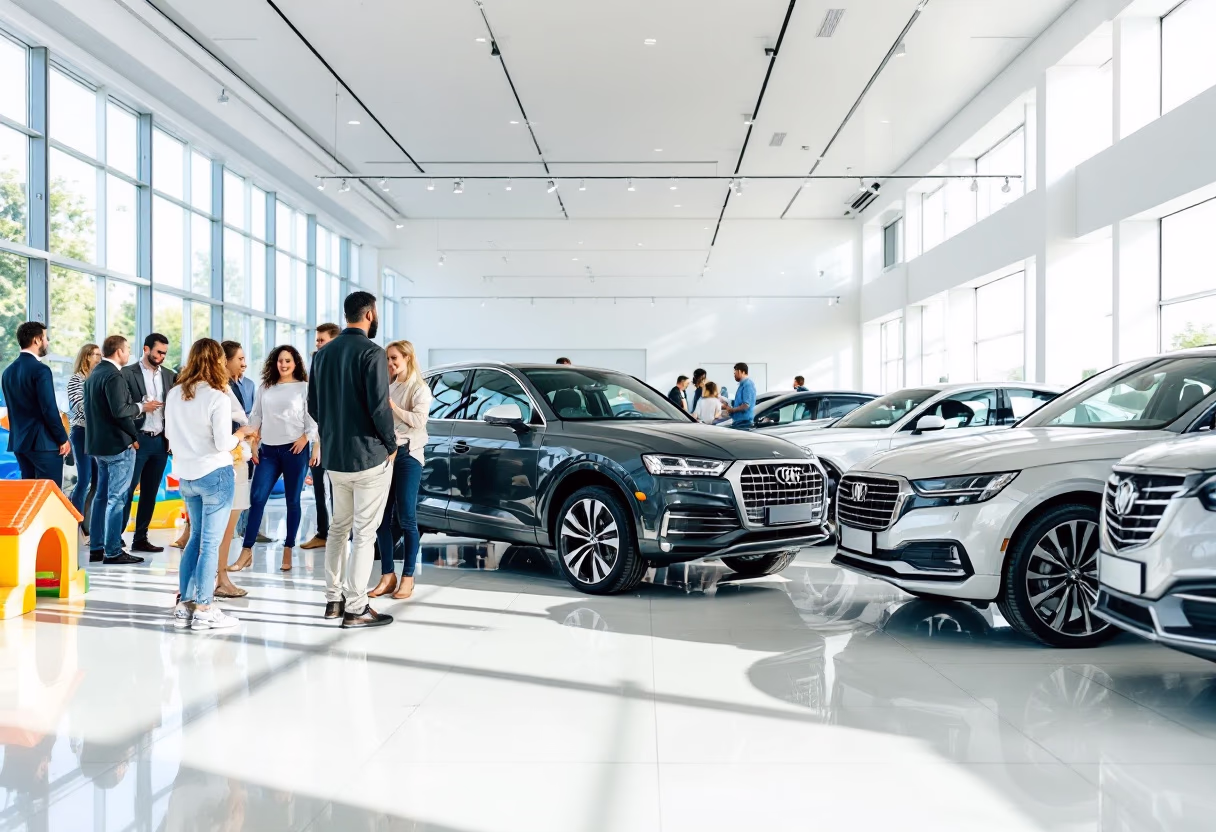 image of community event at an auto dealership