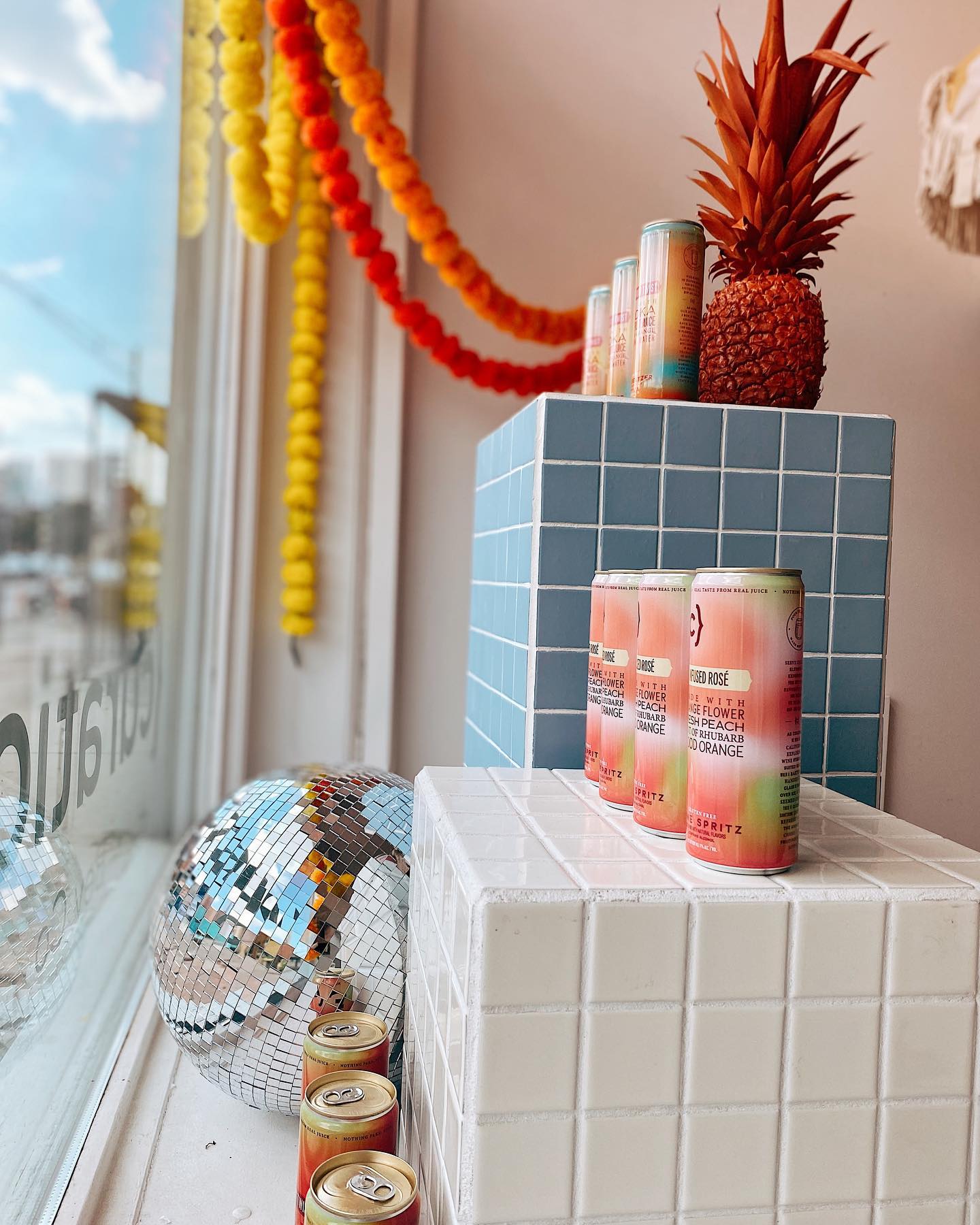 A branded beverage installation at Banshee House