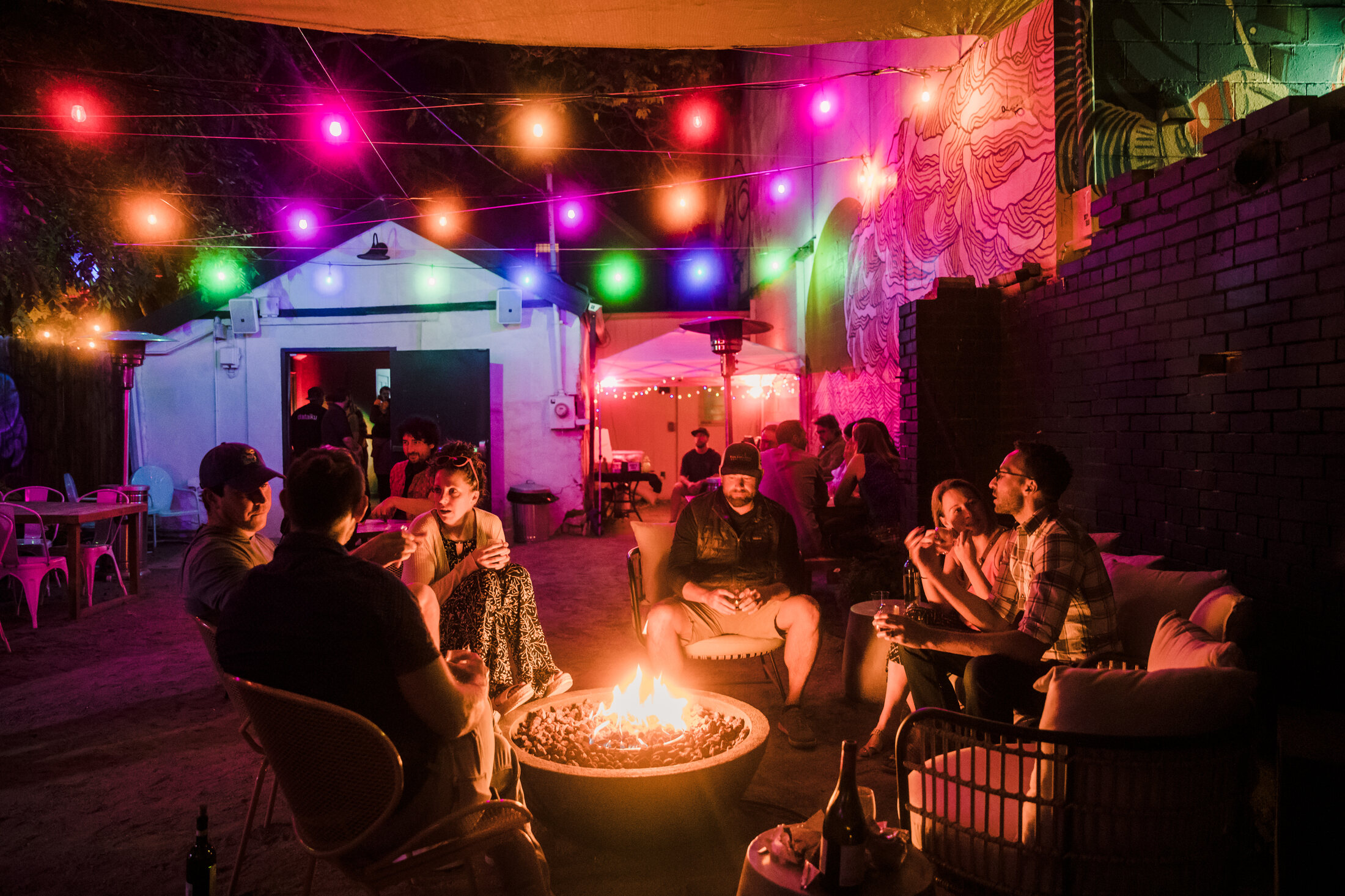 Patio Gathering at Banshee House