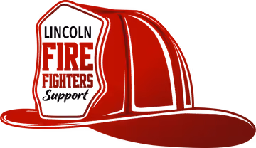 Lincoln Fire Fighters Support helmet logo