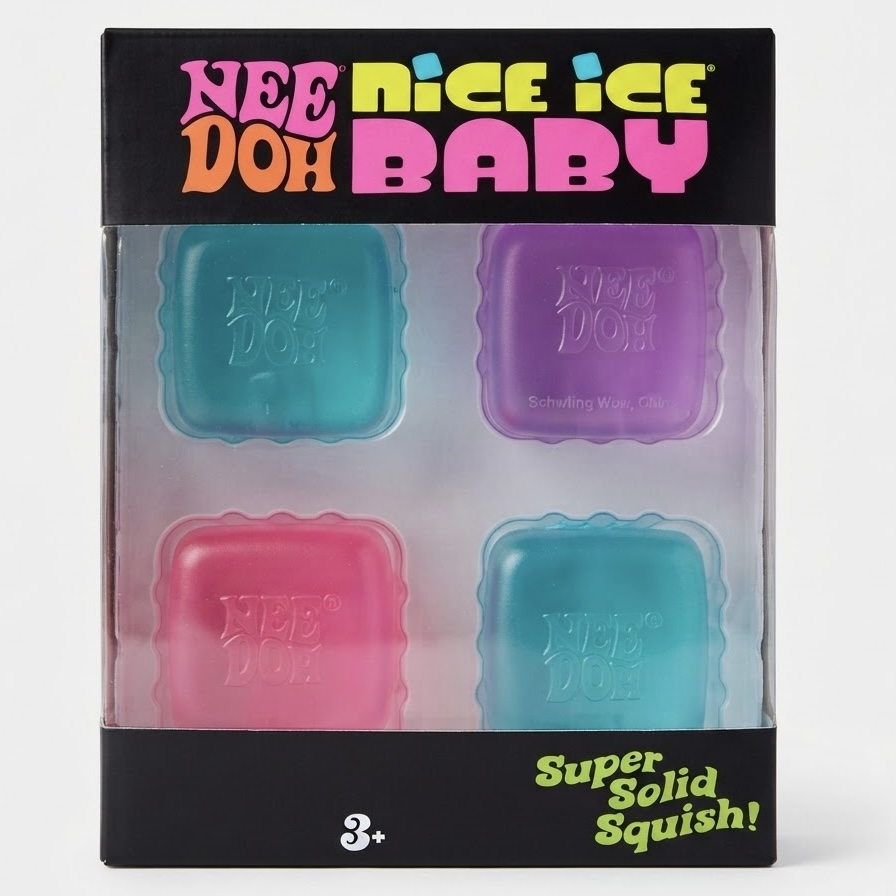 NeeDoh Nice Ice Baby colorful ice cube squishies