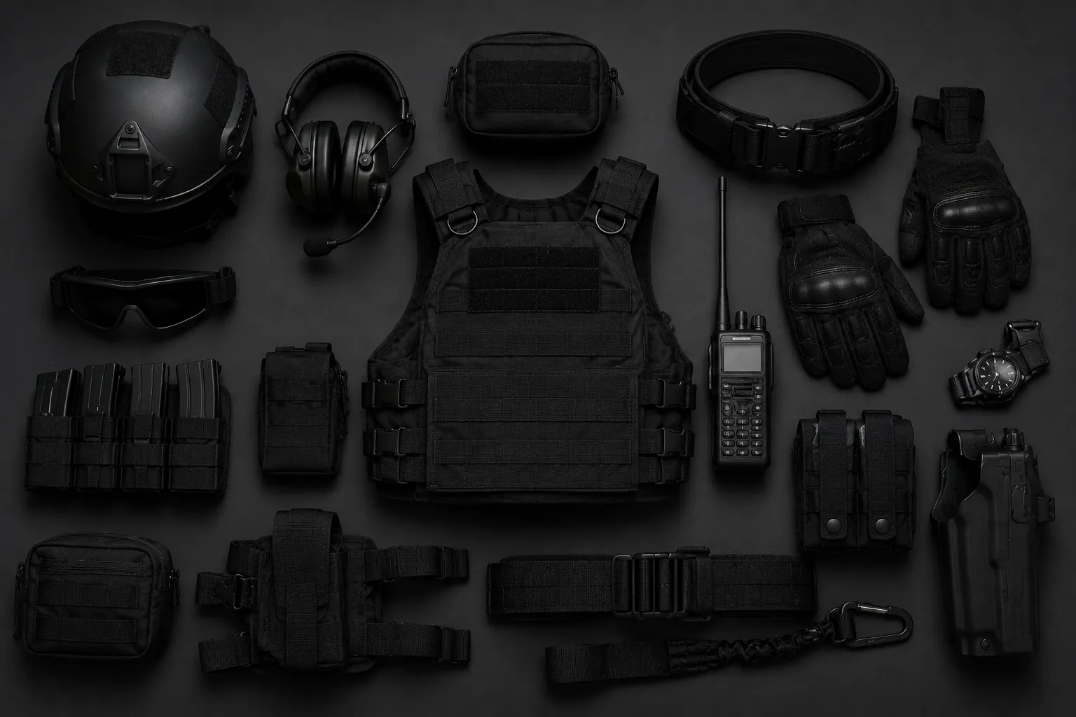 Equipamiento de protección corporal táctico
