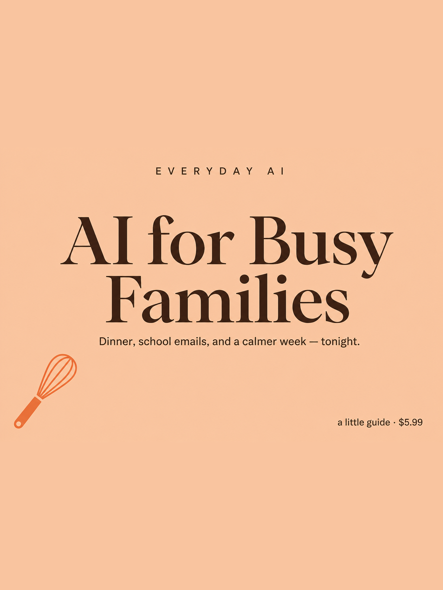 Cover of AI for Busy Families