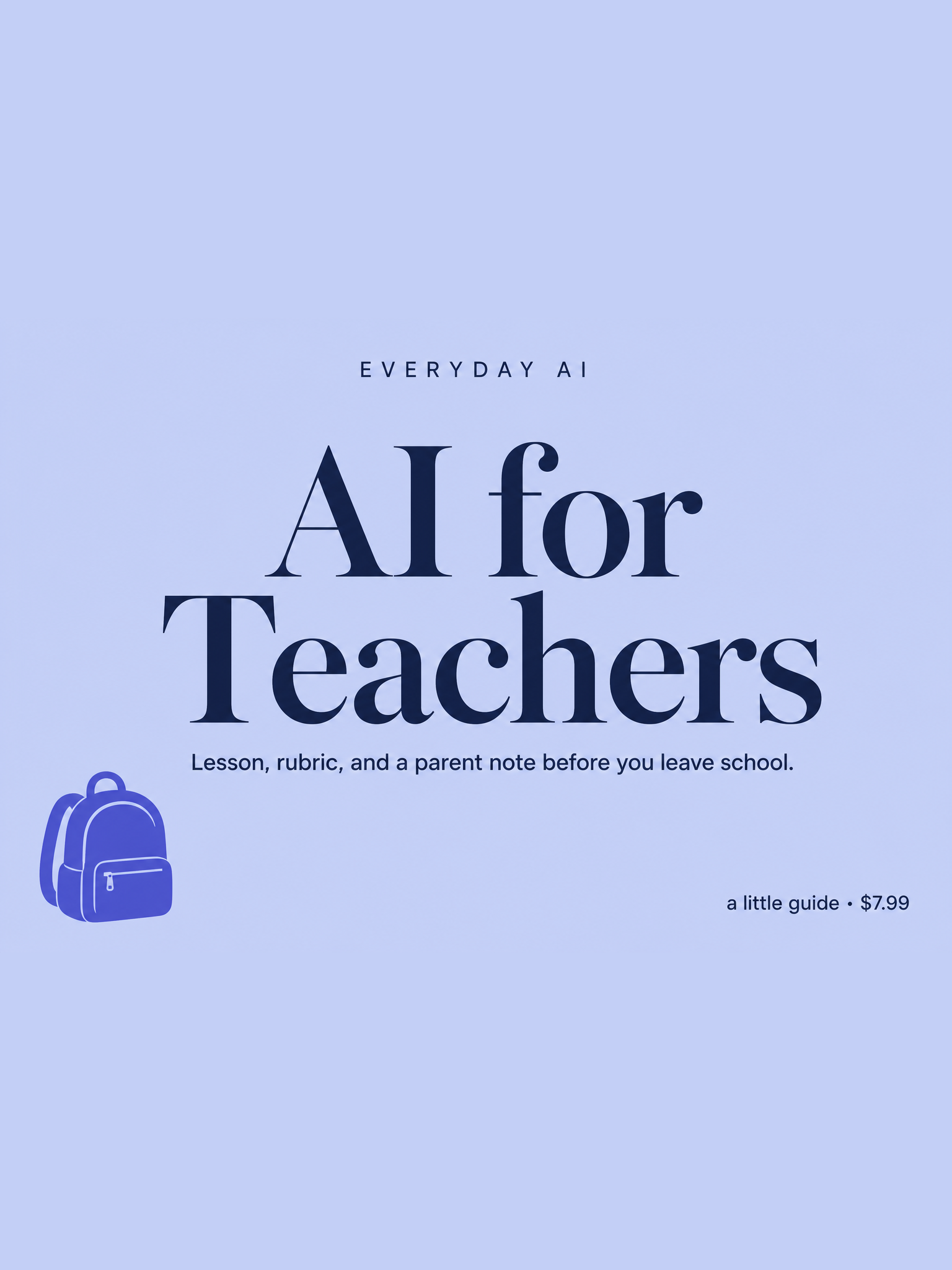 Cover of AI for Teachers