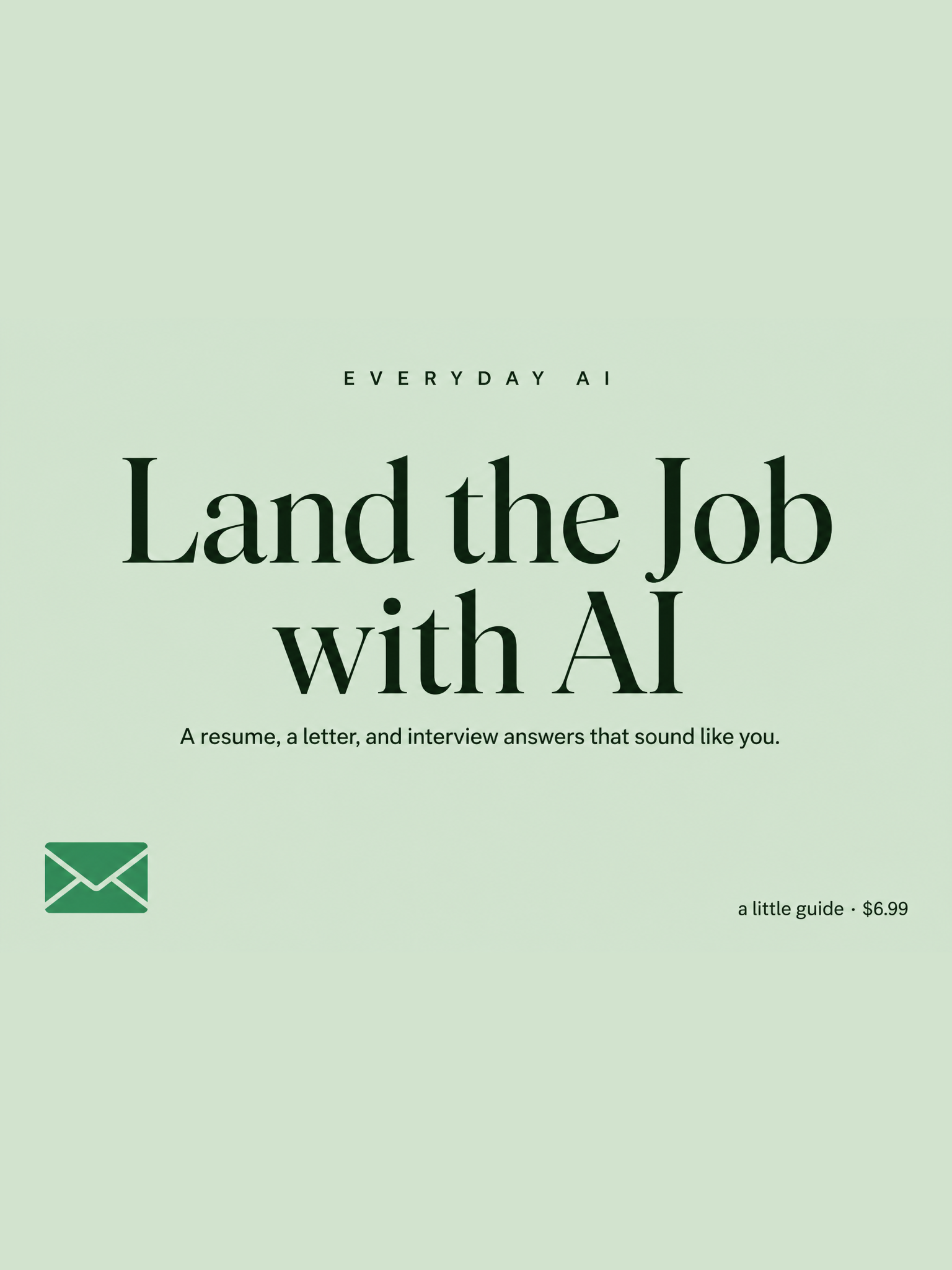Cover of Land the Job with AI