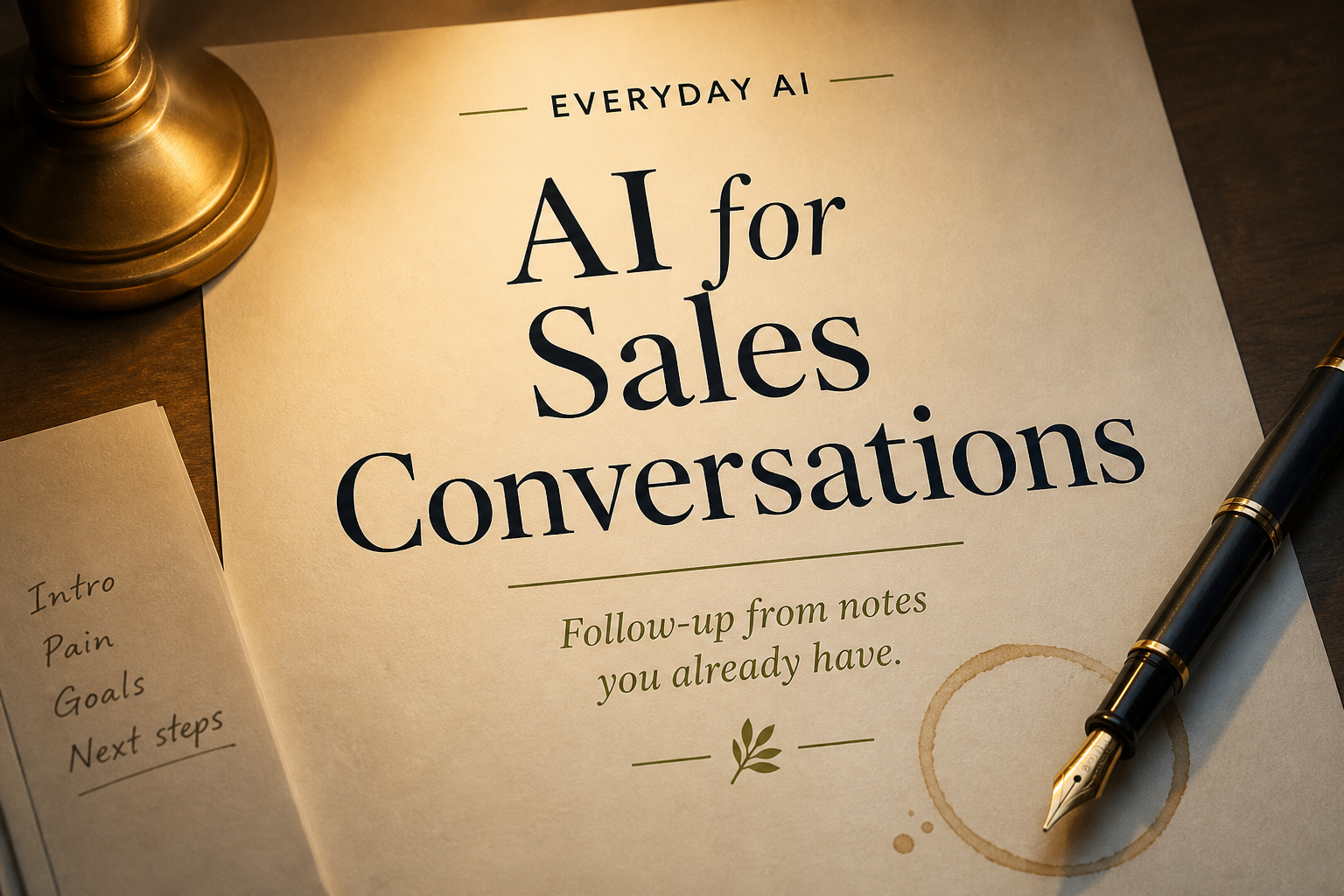 Cover of AI for Sales Conversations