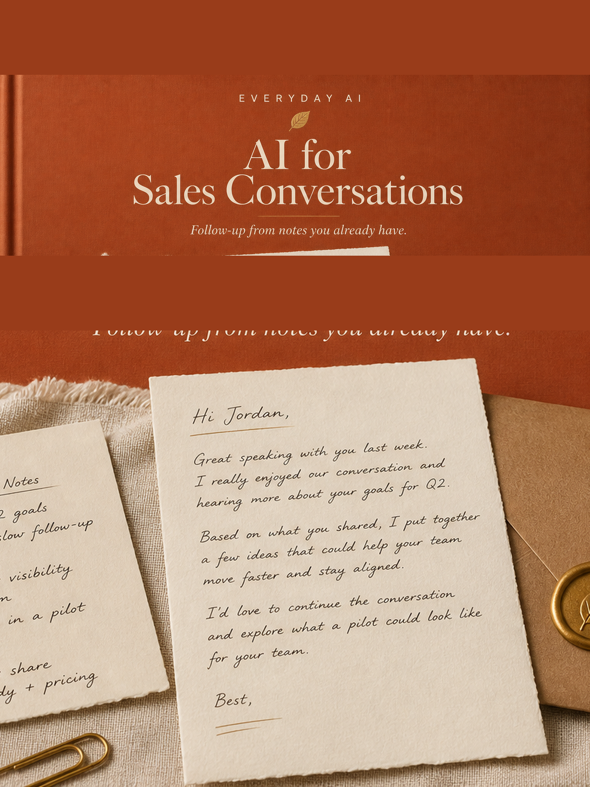 Cover of AI for Sales Conversations